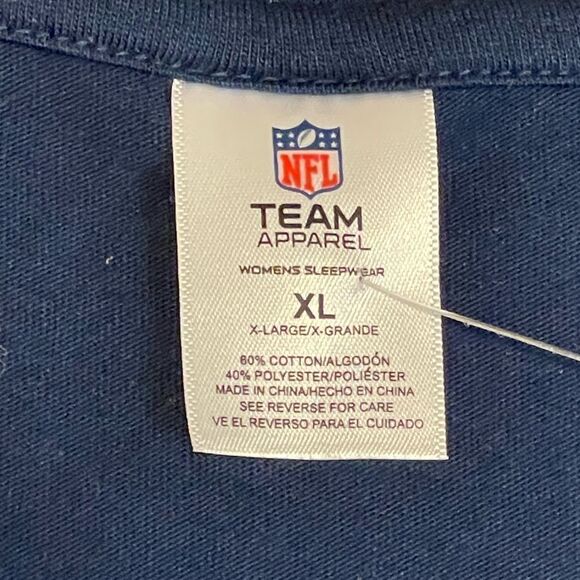 Women's Navy NFL Football Seattle Seahawks V-Neck T-Shirt NWT - Picture 5 of 5